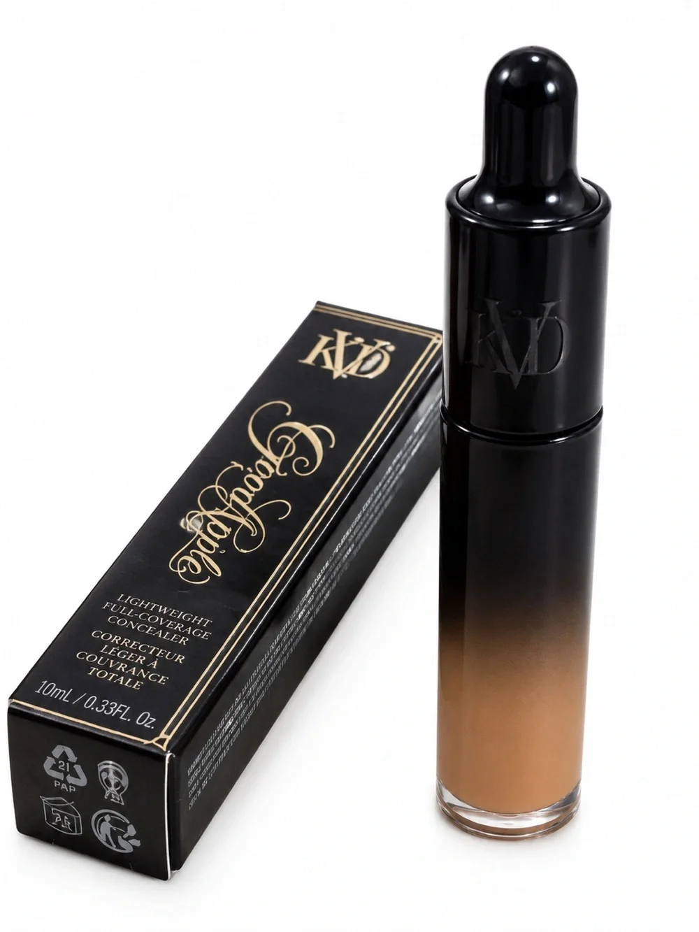 KVD Beauty Good Apple Lightweight Full-Coverage Concealer Tan 161 -l0.33 fl oz